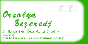 orsolya bezeredj business card